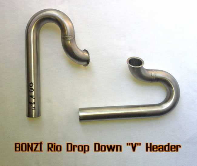 BONZI Rio Drop Down "V" Header Pipe