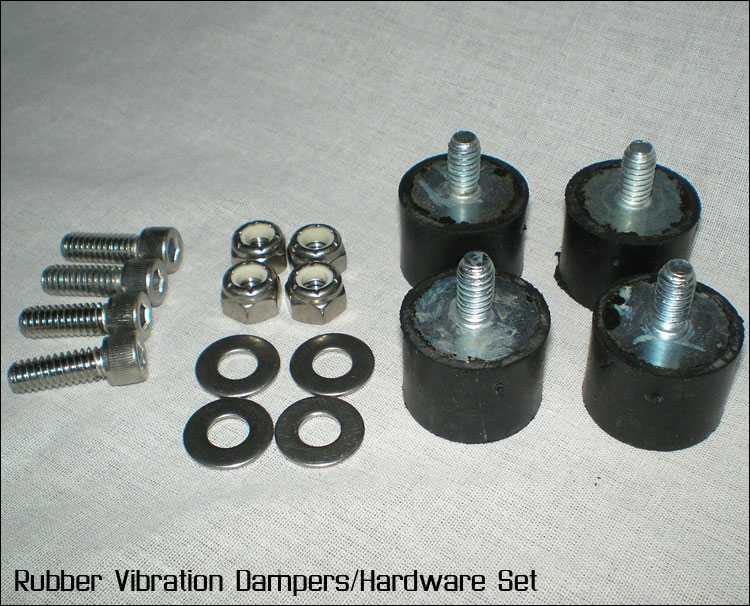 1" Rubber Vibration Dampers/Hardware Set G(260,290,231)PUM