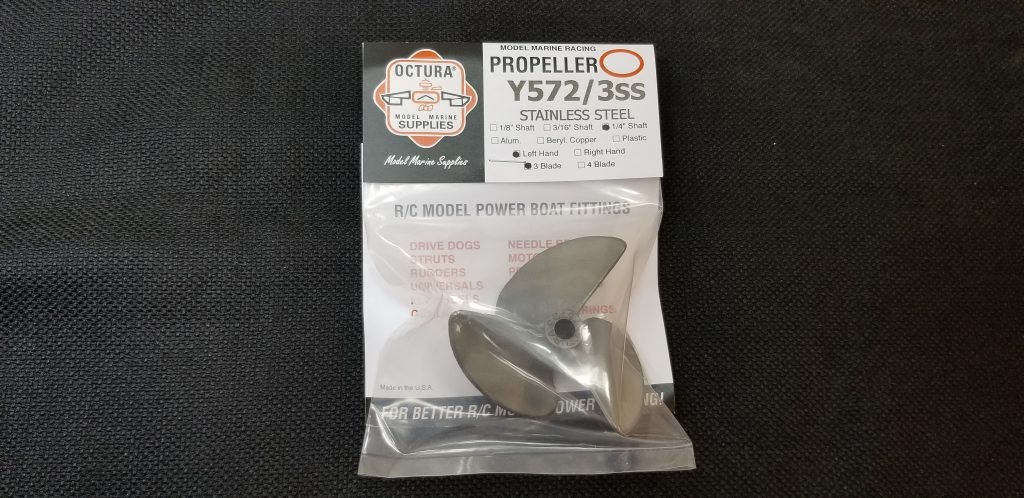 thumbnail image 2 of RC Boat 3-Blade Copper Propeller - 2mm Shaft, 12mm-23mm Sizes, Left/Right Hand Options 2 of 12