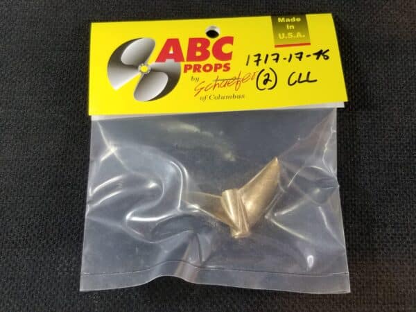 1717 2 Blade Cleaver Propeller Left – RC Boat Propeller | ABC Props