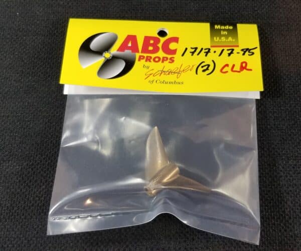 1717 2 Blade Cleaver Propeller Right – RC Boat Propeller | ABC Props